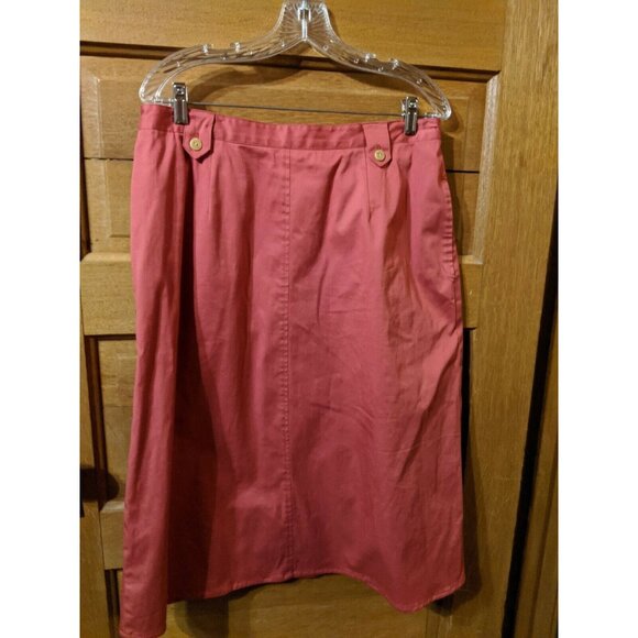 Napa Valley Skirt Size 14 Red Modest Womens A-line - Picture 1 of 6